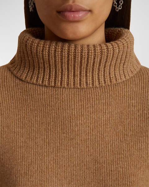 Jovie Cashmere Boxy Turtleneck Sweater