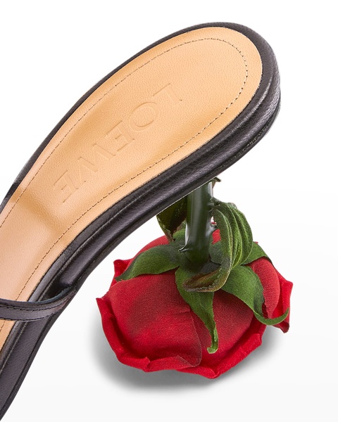 Rose Two-Band Slide Sandals