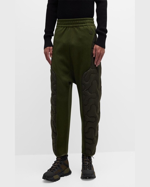 Moncler x Salehe Bembury Men's Nylon Panel Drawstring Joggers