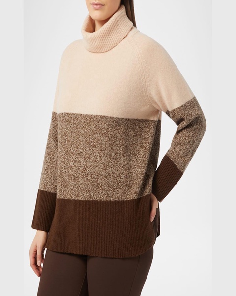 Plus Size Danilo Colorblock Turtleneck Sweater