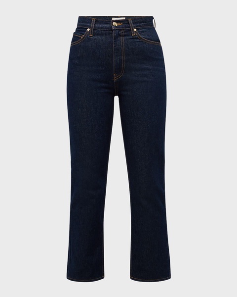 The Agnes Cropped Straight-Leg Denim Jeans