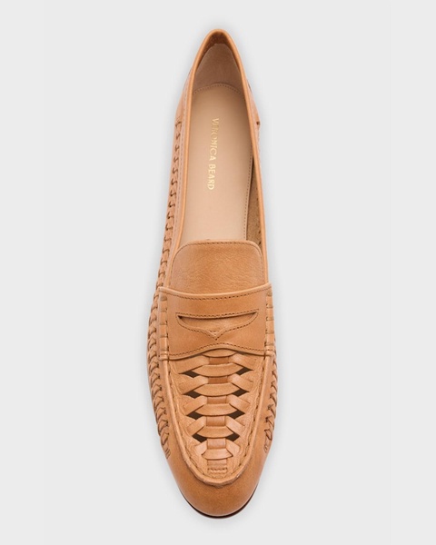 Woven Leather Penny Loafers