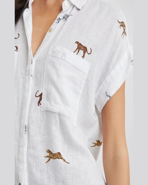 Safari Cheetah Cito Button-Front Shirt 