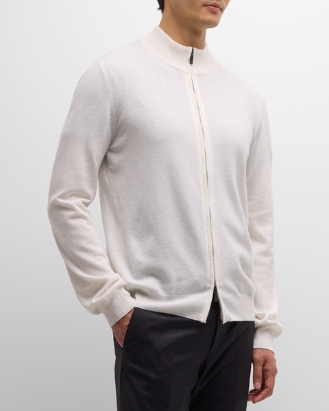 Men's Full-Zip Cashmere Cardigan