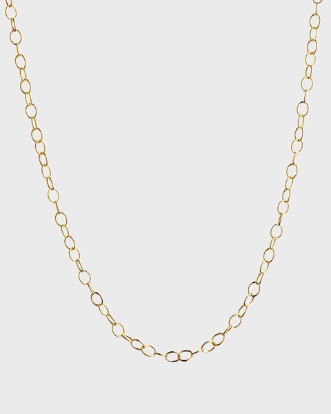 18k Yellow Gold Oval-Link Chain Necklace