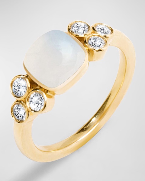 18K Yellow Gold Sugarloaf Mogul Ring