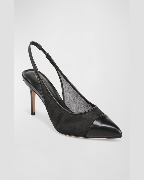 Liliana Mesh Cap-Toe Slingback Pumps