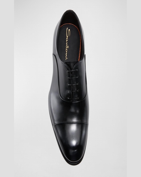 Men's Isaac Cap-Toe Leather Oxford Shoes