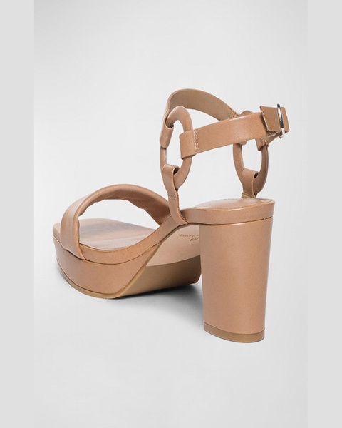 Calfskin Slingback Platform Sandals