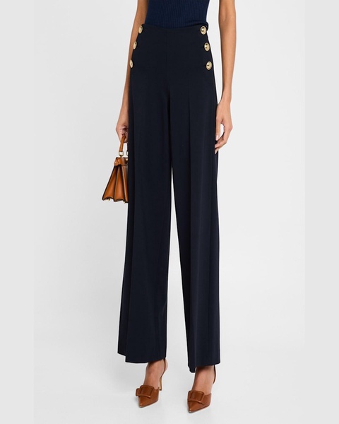 Emotional Essence II Wide-Leg Jersey Pants