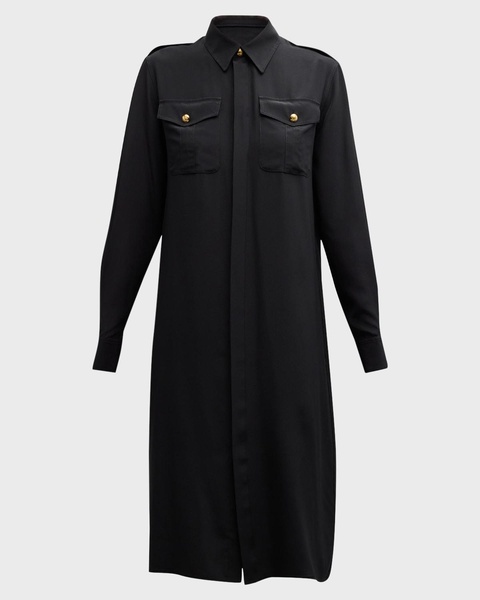 Adelaide Silk Shirt Dress