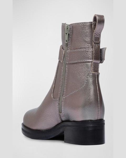 Trya Metallic Harness Moto Booties