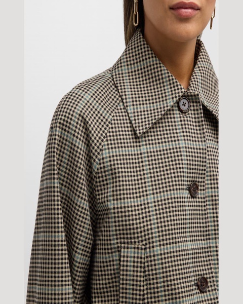 North Cropped Check Jacket