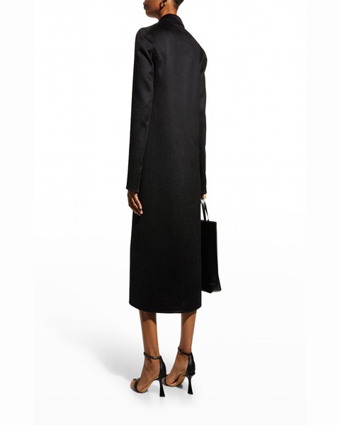 Zibelline Open-Front Cashmere Midi Coat