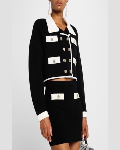 Verdell Cropped Knit Jacket