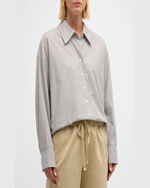 Sydney Striped Button-Down Cotton Shirt