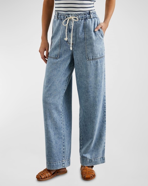 Ryan Wide-Leg Denim Pants 