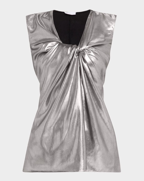 Twisted Metallic Tank Top