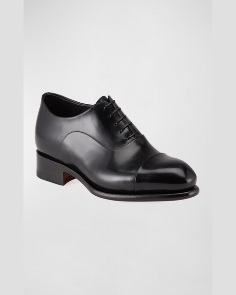 Men's Isaac Cap-Toe Leather Oxford Shoes