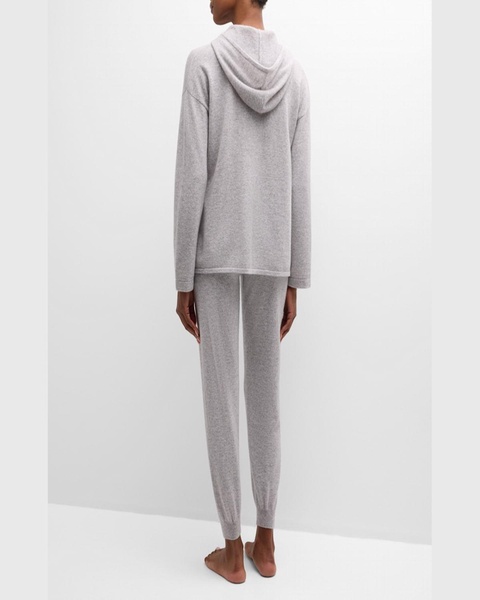 Cashmere Zip-Front Hoodie