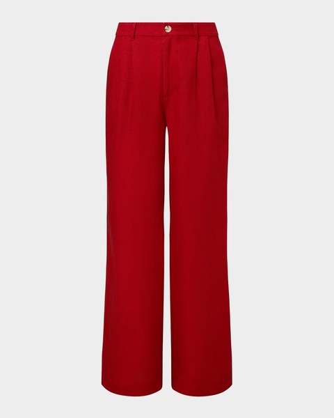 Air Linen Pleated Trousers