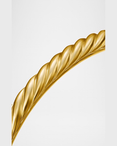 Men's Sculpted Cable Cuff Bracelet in 18K Gold, 5.5mm