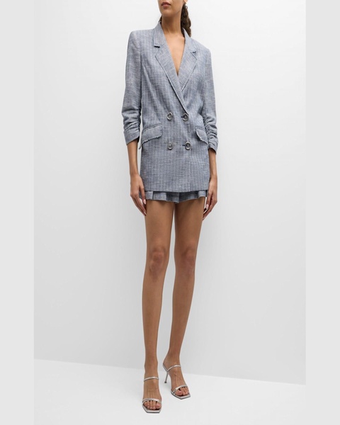 Lilianna Double-Breasted Stripe Blazer 