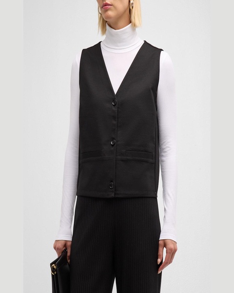 Button-Down Flex Ponte Vest