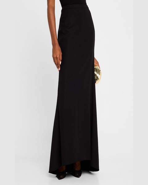 A-Line Maxi Skirt with Train