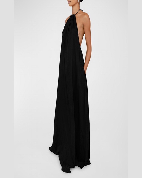 Yoko Backless Halter Maxi Dress