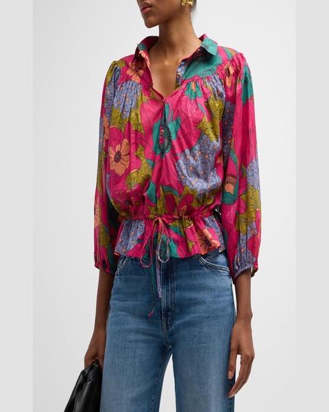 The Wasting Time Henley Blouse