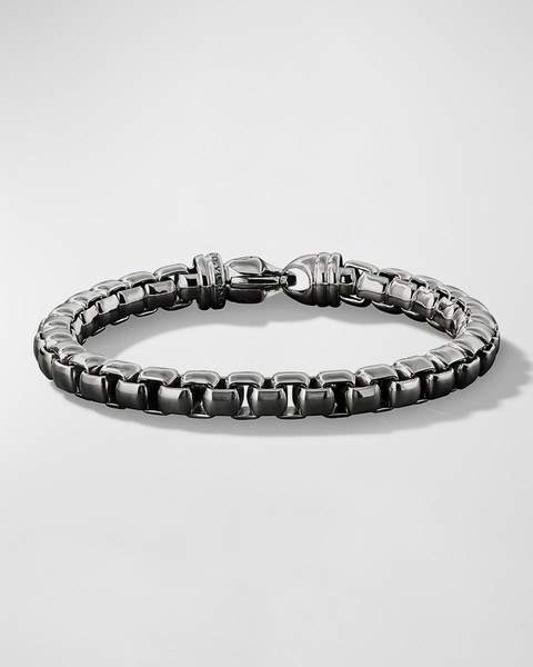 Men's Box Chain Bracelet in Silver, 5mm