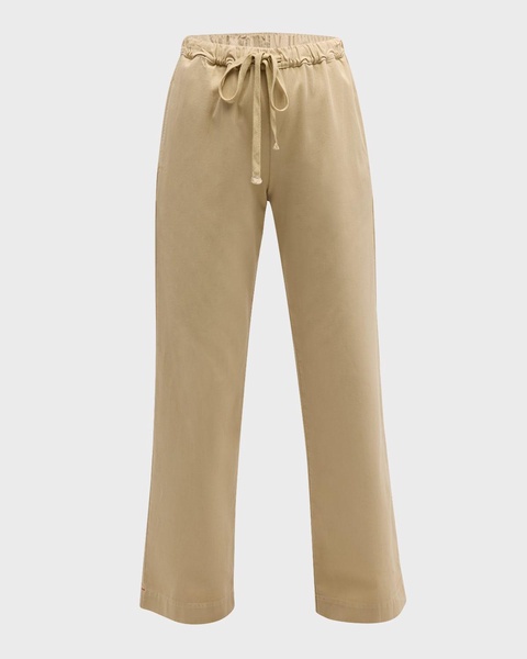 Dash Straight-Leg Cotton Twill Pants