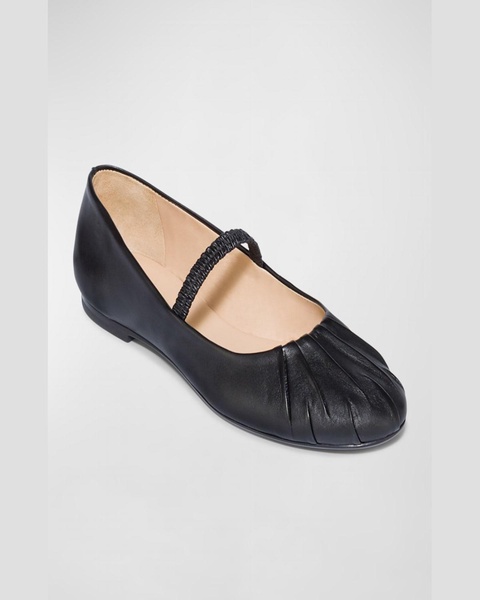 Savona Leather Band Ballerina Flats