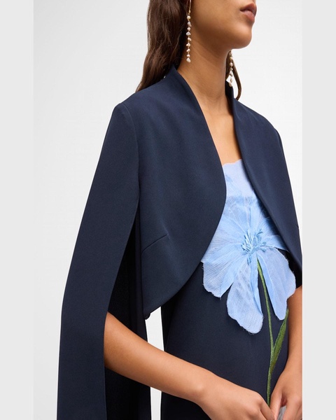 Floor-Length Cape Bolero Jacket