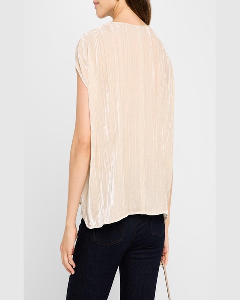 Crushed Shimmer Velvet Top