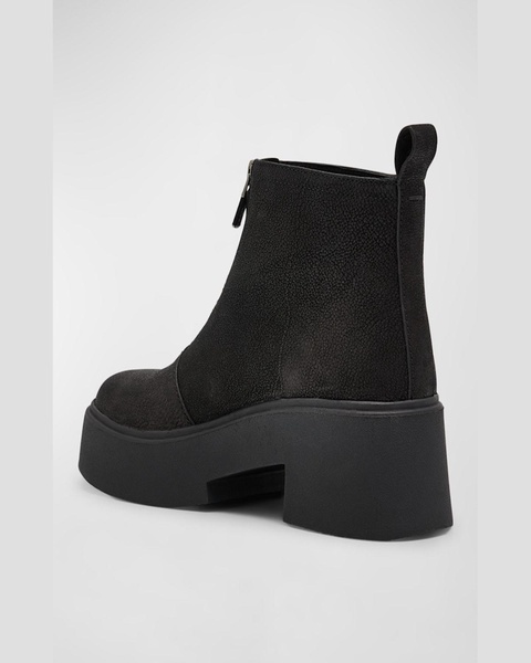 Orion Suede Zip Booties