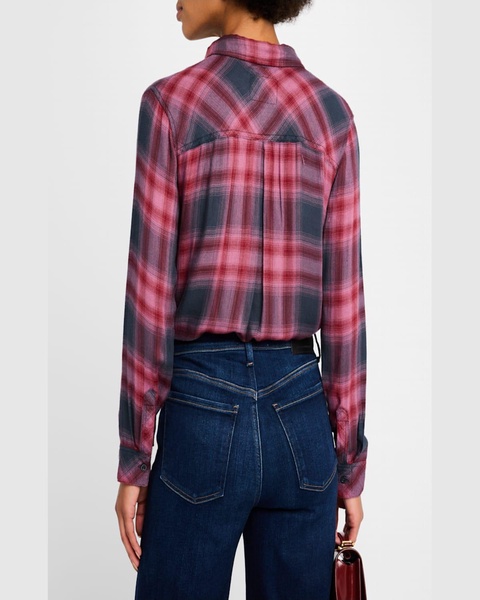 Hunter Plaid Button-Front Shirt 