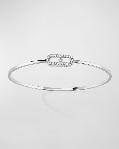 Move Uno 18K White Gold Flex Diamond Bracelet