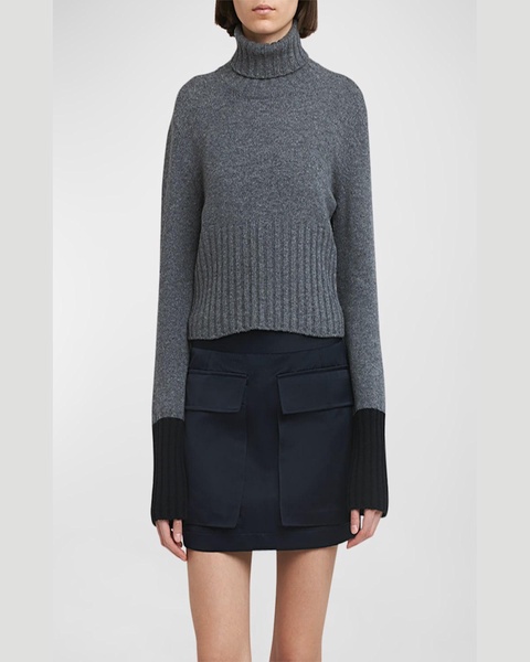 Turtleneck Button Knit Sweater