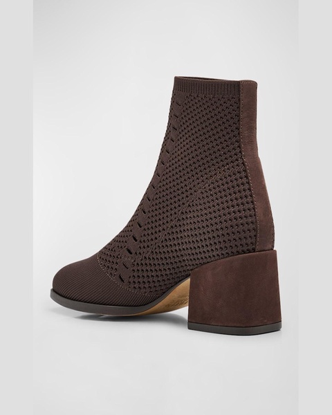 Paron Stretch Crepe Knit Booties