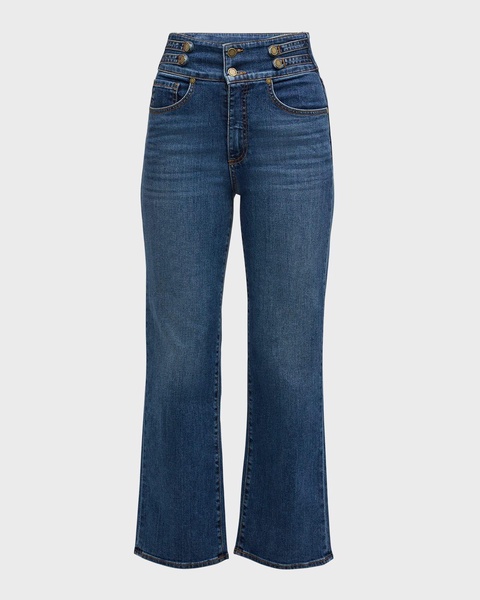 Liv High-Rise Straight-Leg Jeans 