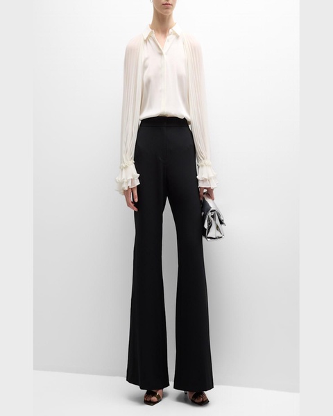 Lydia Flare Pleated Pants