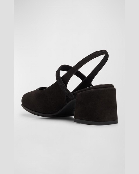 Zeny Suede Mary Jane Slingback Pumps