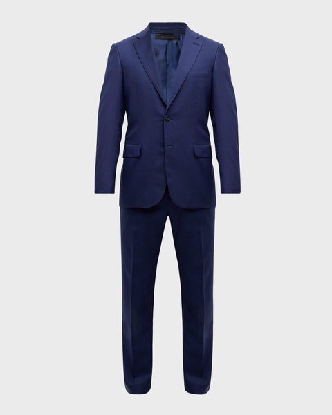 Men's Tonal Check Wool Suit