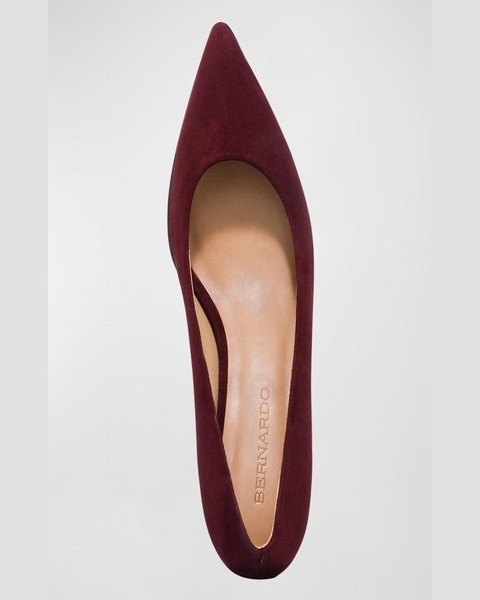 Millie Suede Block-Heel Pumps