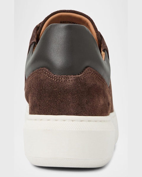 Men's Salvatore Low-Top Suede Sneakers 