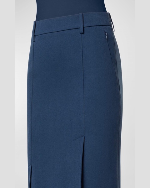 Pencil Wool Double Face Skirt