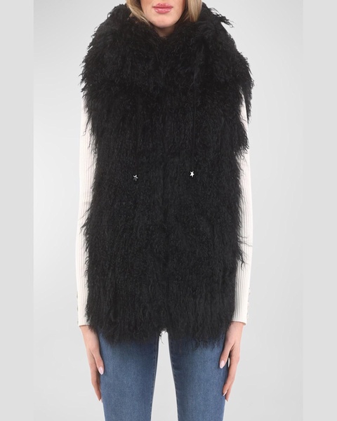 Reversible Mongolian Lamb Shearling Vest