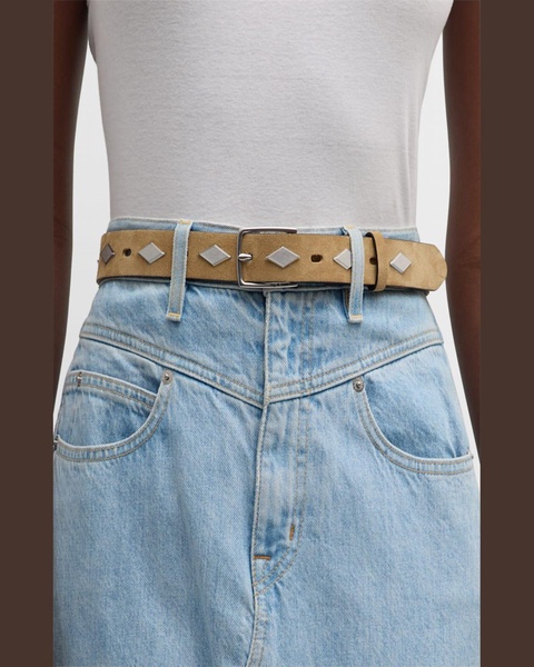 Colin Suede Studded Belt